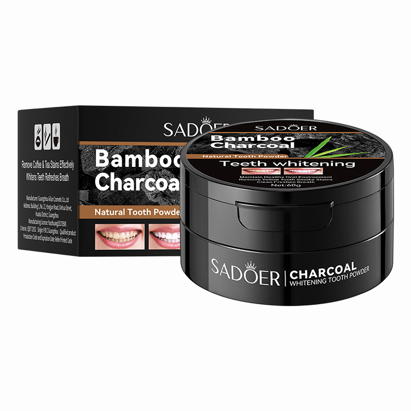 Teeth Whitening Charcoal - 60g Tooth Whitening Powder Activated Bamboo