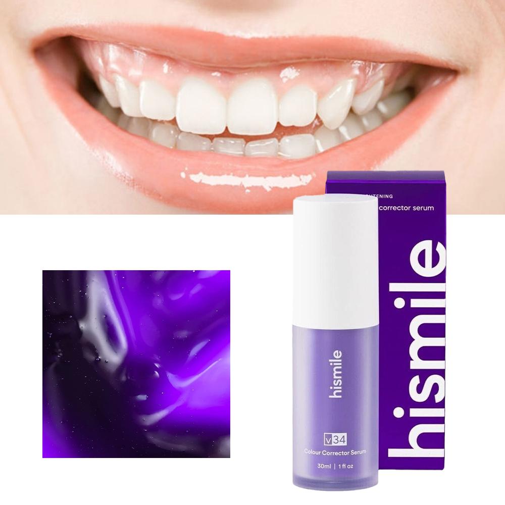 Teeth Whitening Treatment - Hismile V34 Brightening Purple Toothpaste Whitening