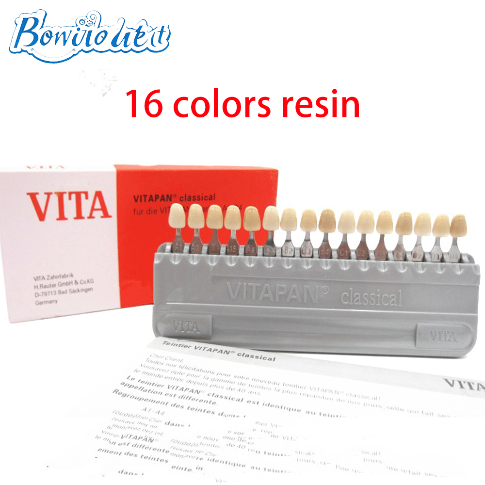 Teeth Whitening Shade Guide - VITA 16 Colors Teeth Shade Guide