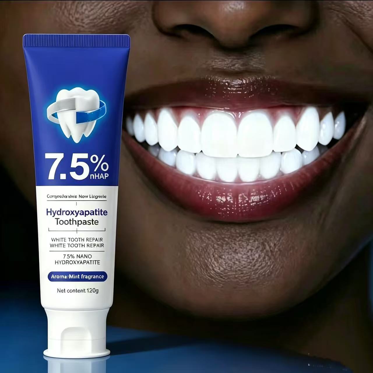 Teeth Whitening Treatment - 7.5%Nano Hydroxyapatite Toothpaste Remover Coffee Tea