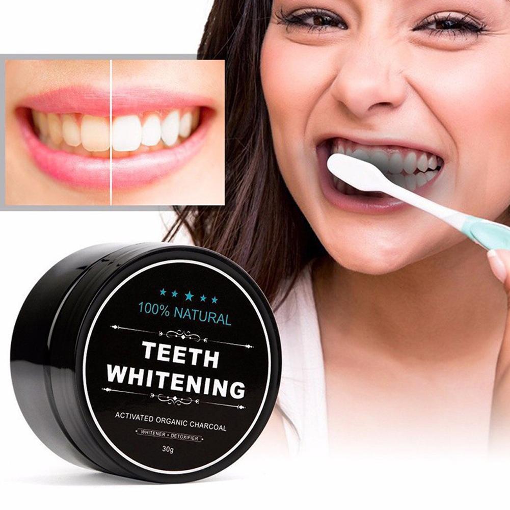 Teeth Whitening Activated Organic Charcoal - 30g Natural Teeth Whitening Powder Activated