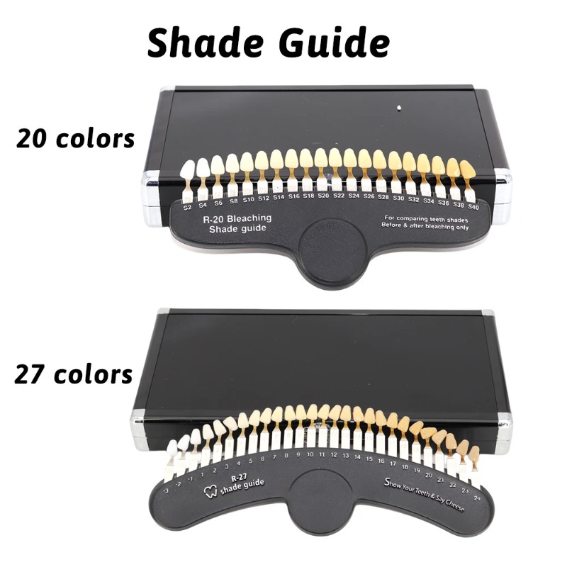 Teeth Whitening Shade Guide - 20/27 Colors 3D Dental Lab Bleach