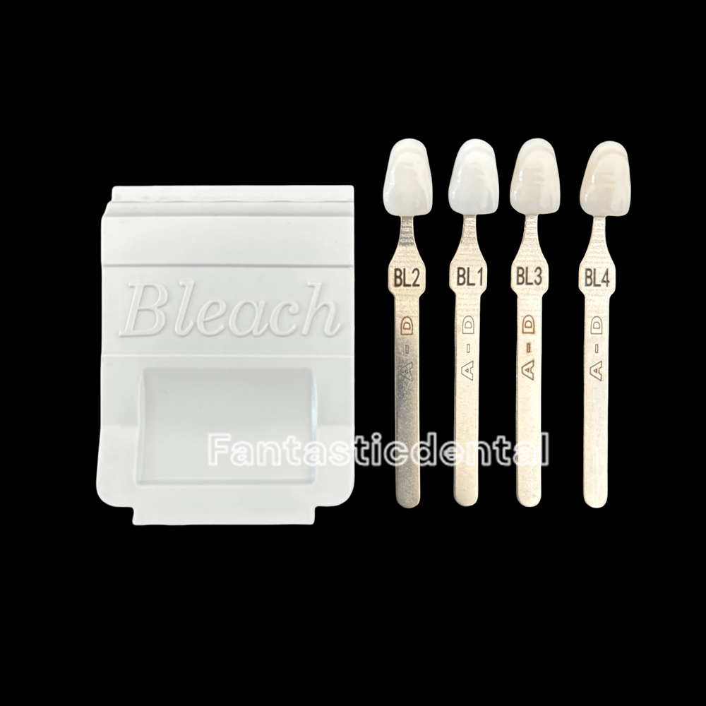4 Colors Dental Bleached Shade - Teeth Whitening Shade Guide ulasan dan harga