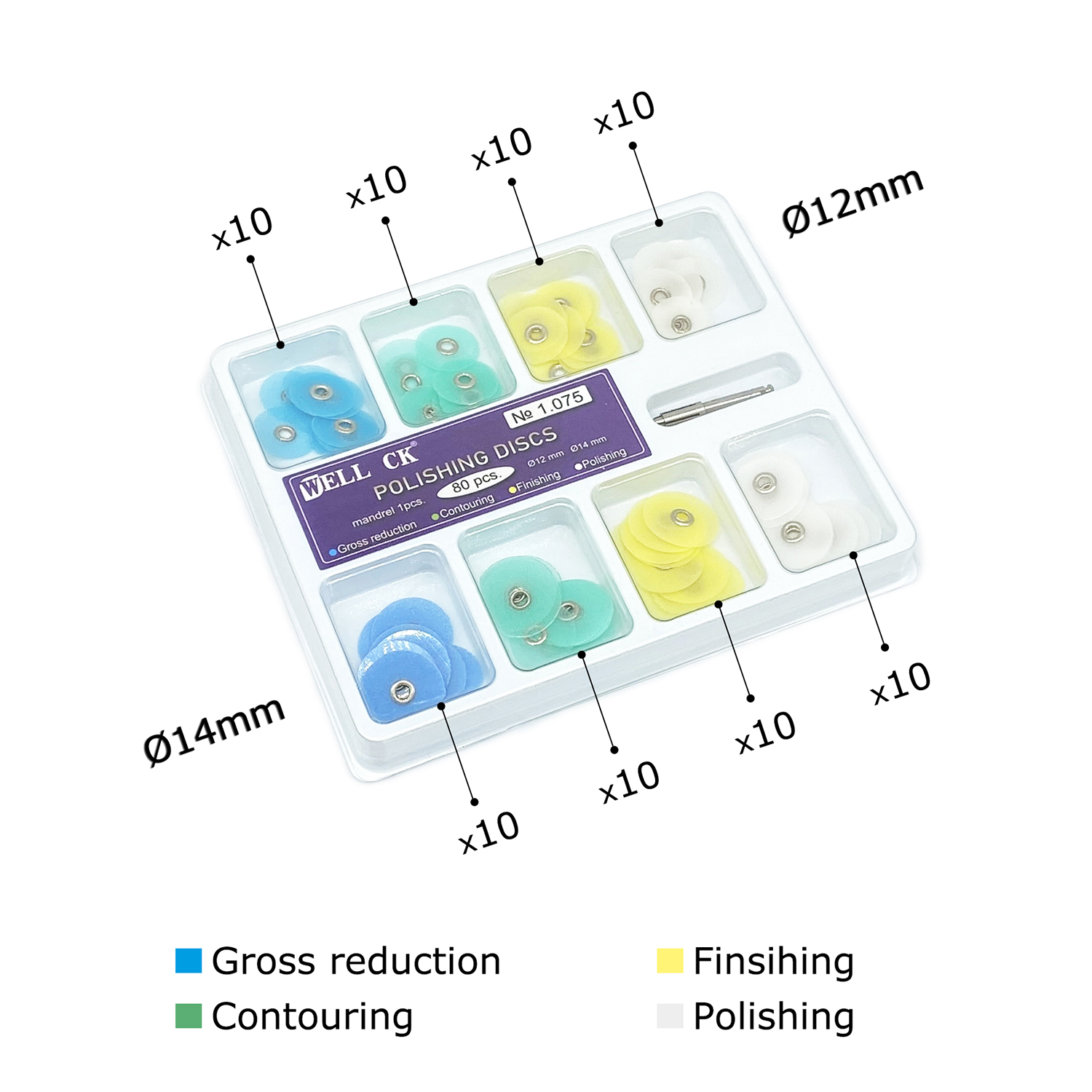 WELL CK 40/80Pcs Dental Polish - Teeth Whitening Uk ulasan dan harga