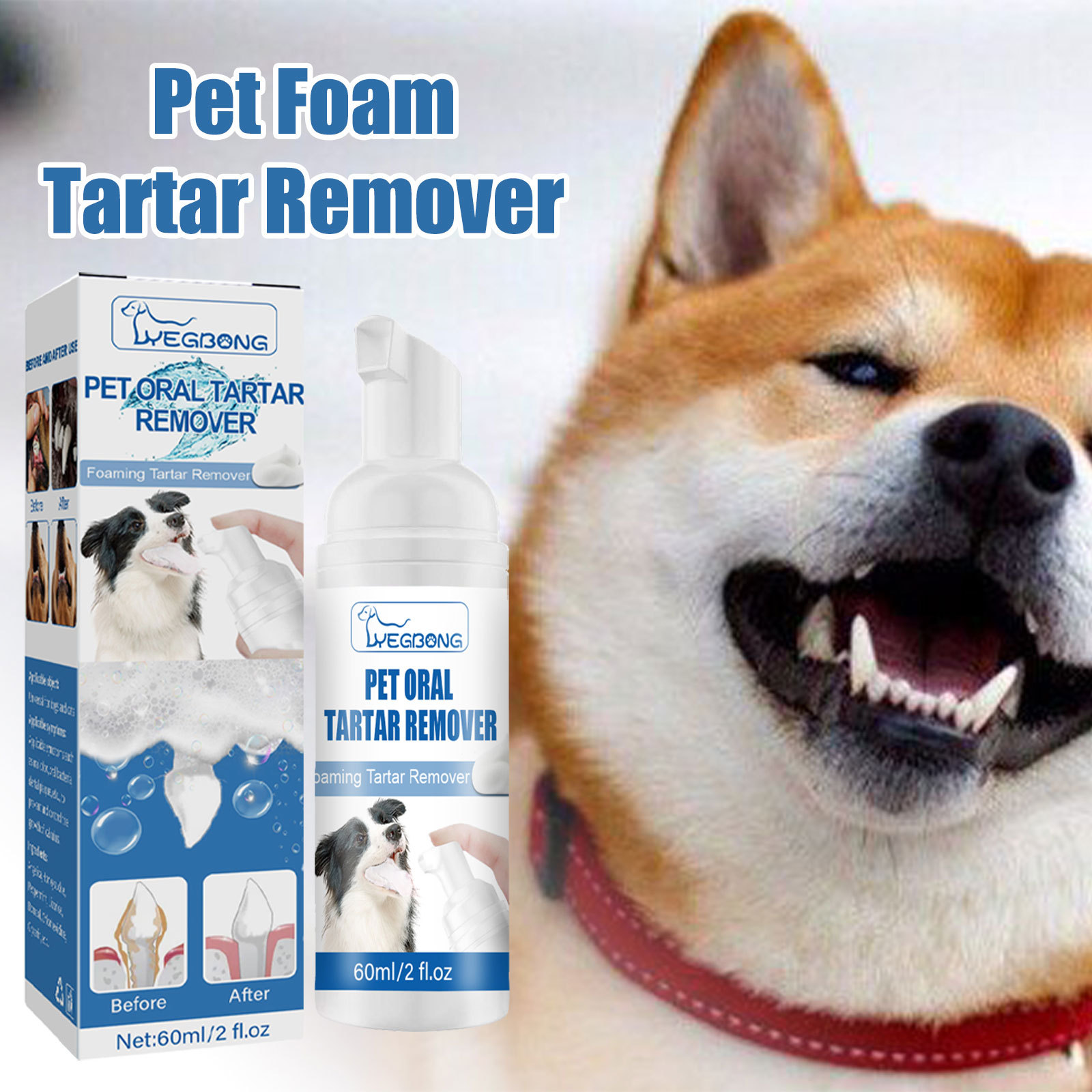 Pet Tartar Remover Dogs Cats T - Teeth Whitening Foam Toothpaste ulasan dan harga