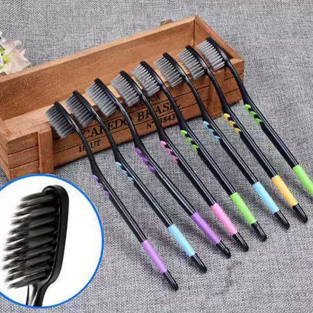 10PCS Toothbrush Natural Bambo - Teeth Whitening Charcoal ulasan dan harga