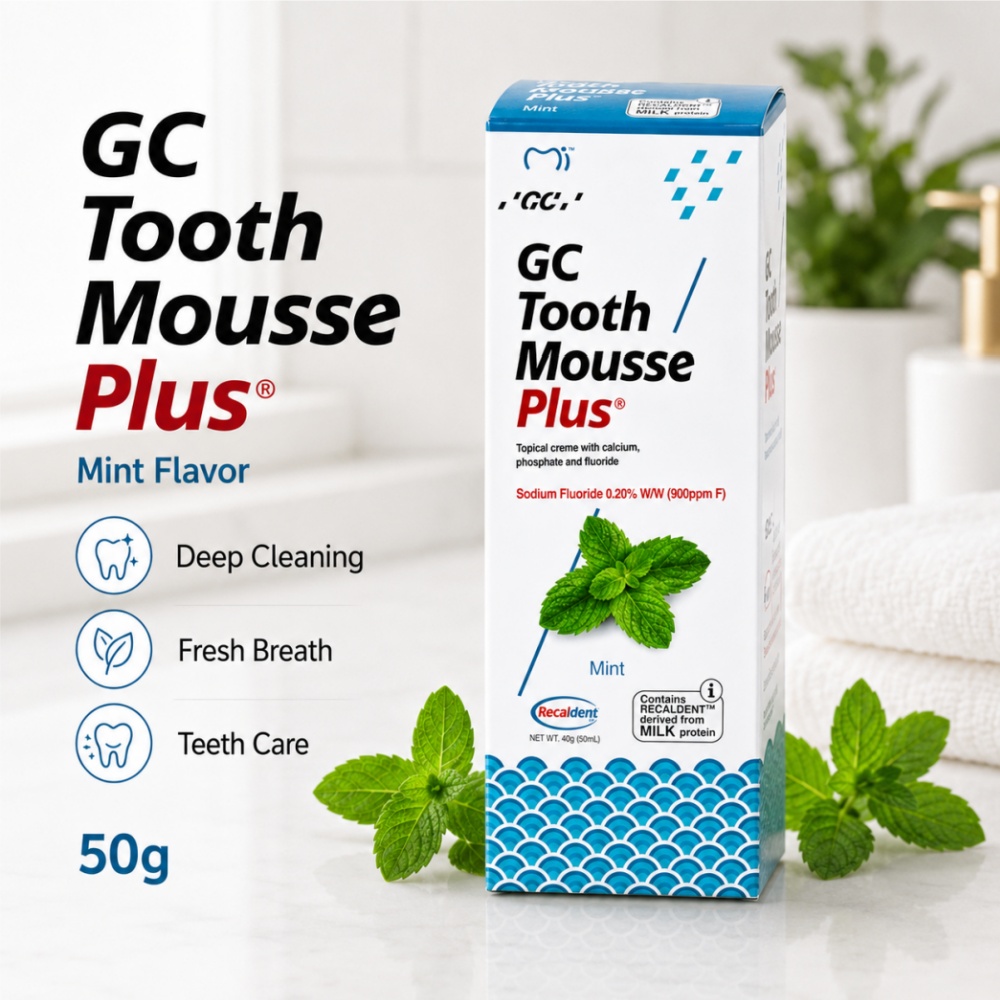 GCTooth Mousse Plus Mint Straw - Teeth Whitening Foam Toothpaste ulasan dan harga