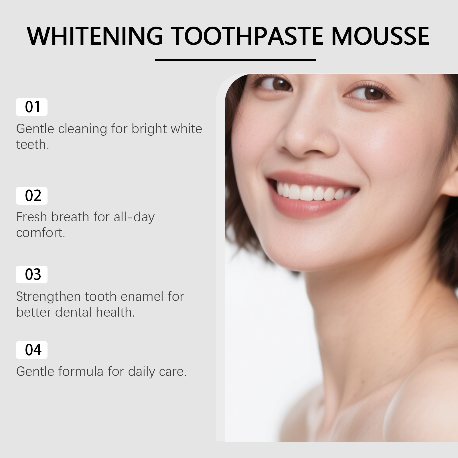 Hydroxyapatite Bright Whitenin - Teeth Whitening Foam Toothpaste ulasan dan harga
