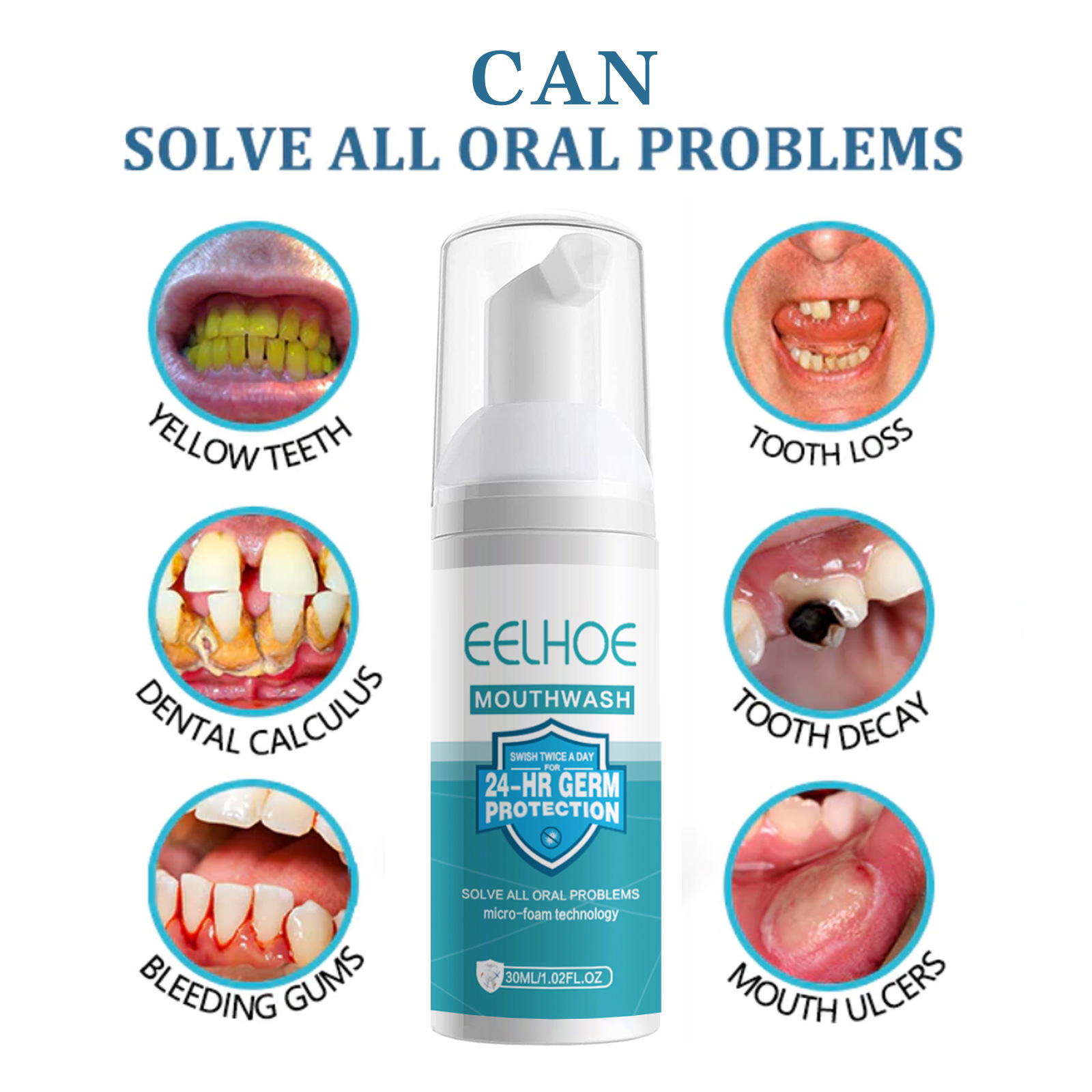 EELHOE Tooth Whitening Cleanin - Teeth Whitening Foam Toothpaste ulasan dan harga