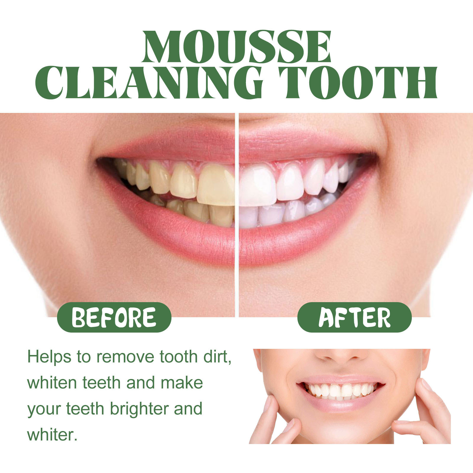 Portable Travel Size Whitening - Teeth Whitening Foam Toothpaste ulasan dan harga