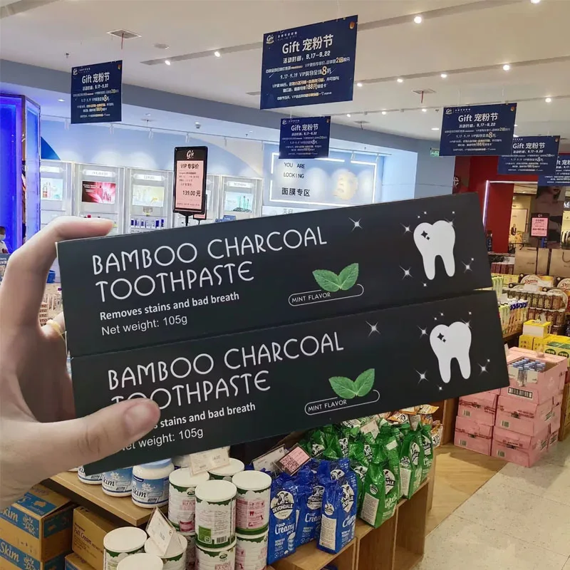 Whitening Toothpaste Bamboo Ch - Teeth Whitening Charcoal ulasan dan harga