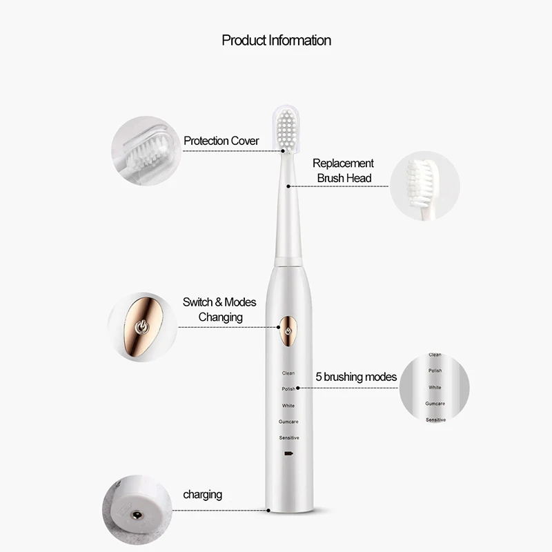 Ultrasonic Sonic Electric Toot - Teeth Whitening Or Tooth Whitening ulasan dan harga