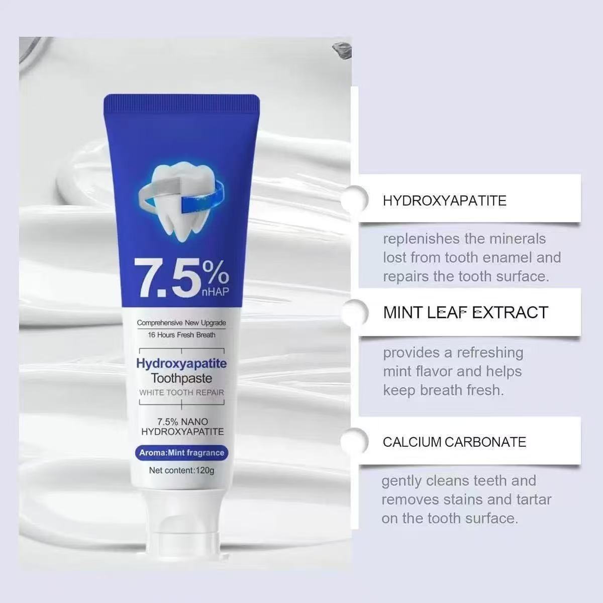 7.5%Nano Hydroxyapatite Toothp - Teeth Whitening Treatment ulasan dan harga