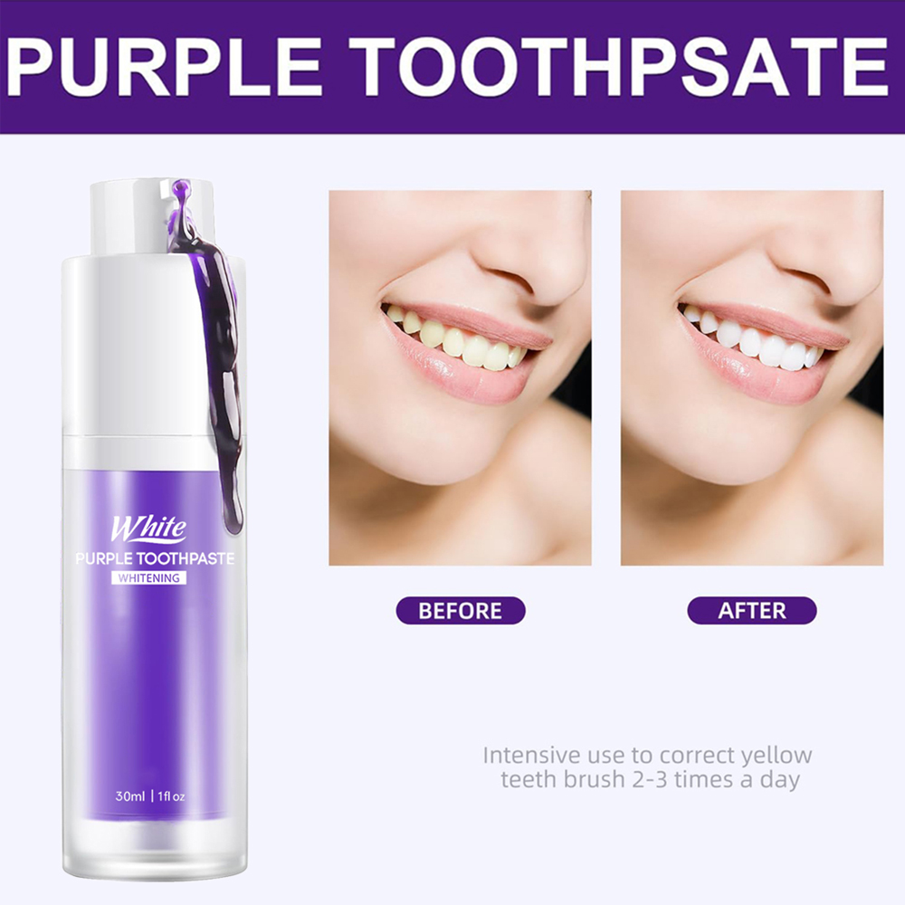 Purple Whitening Toothpaste 30 - Teeth Whitening Treatment ulasan dan harga