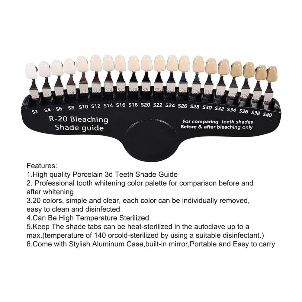 ELIJAH R-20 Bleaching Shade Gu - Teeth Whitening Shade Guide ulasan dan harga