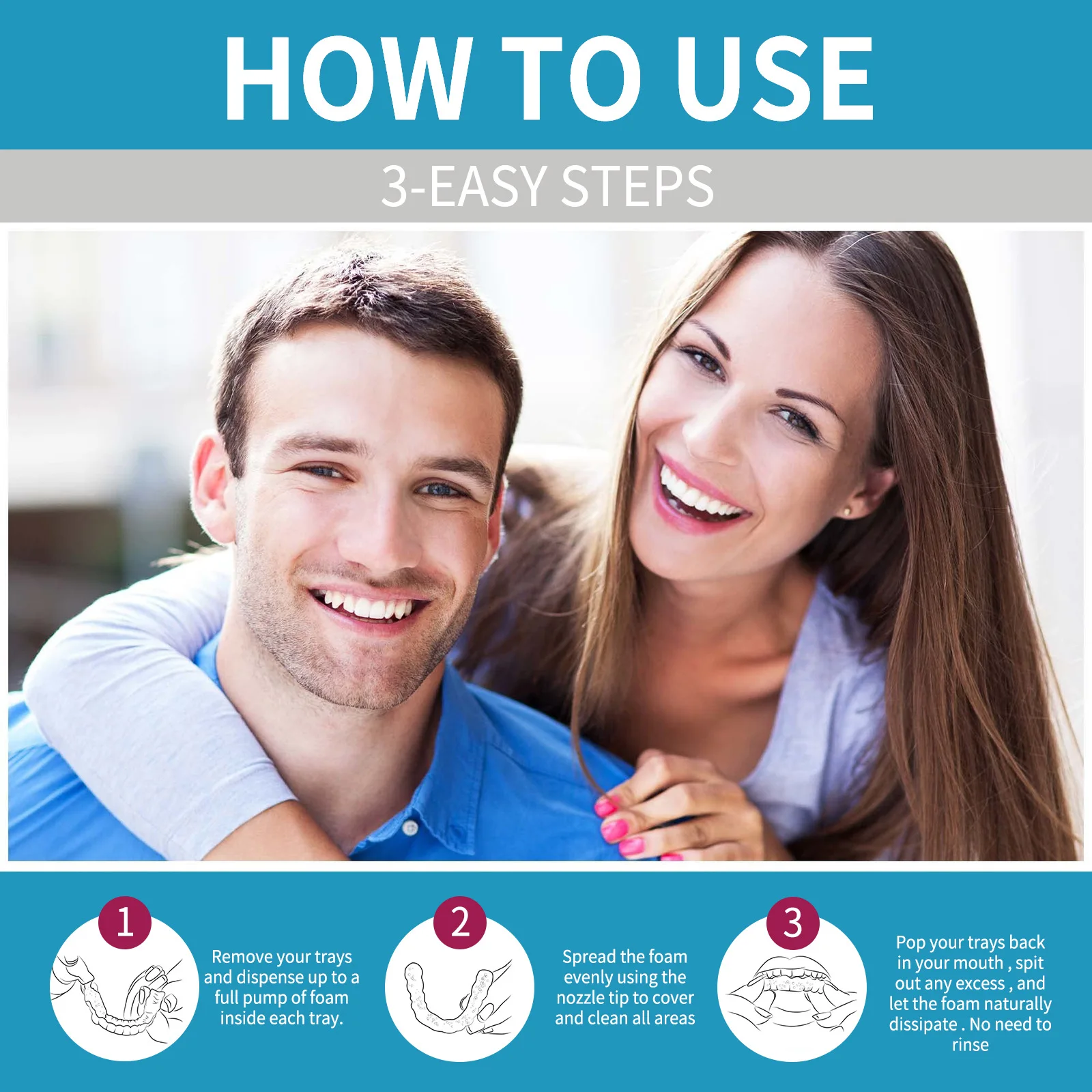 Aligner Denture Cleaner Foam D - Teeth Whitening Treatment ulasan dan harga