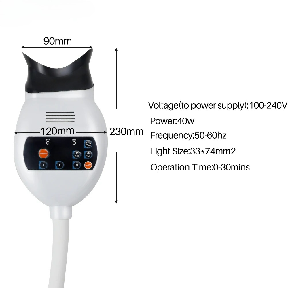 Adjustable 3 Colors LED Teeth  - Teeth Whitening With Light ulasan dan harga