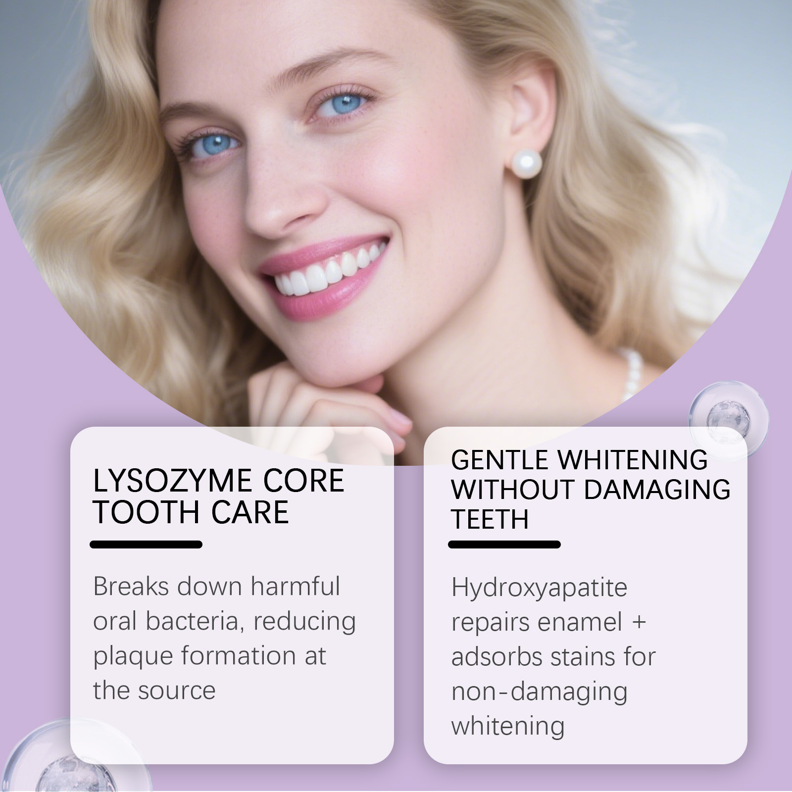 Hydroxyapatite White Teeth Mou - Teeth Whitening Foam Toothpaste ulasan dan harga