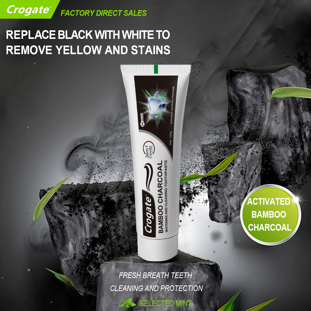 @@Whitening Toothpaste Bamboo  - Teeth Whitening Charcoal ulasan dan harga