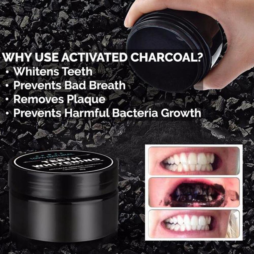Teeth Whitening Powder Natural - Teeth Whitening Activated Organic Charcoal ulasan dan harga