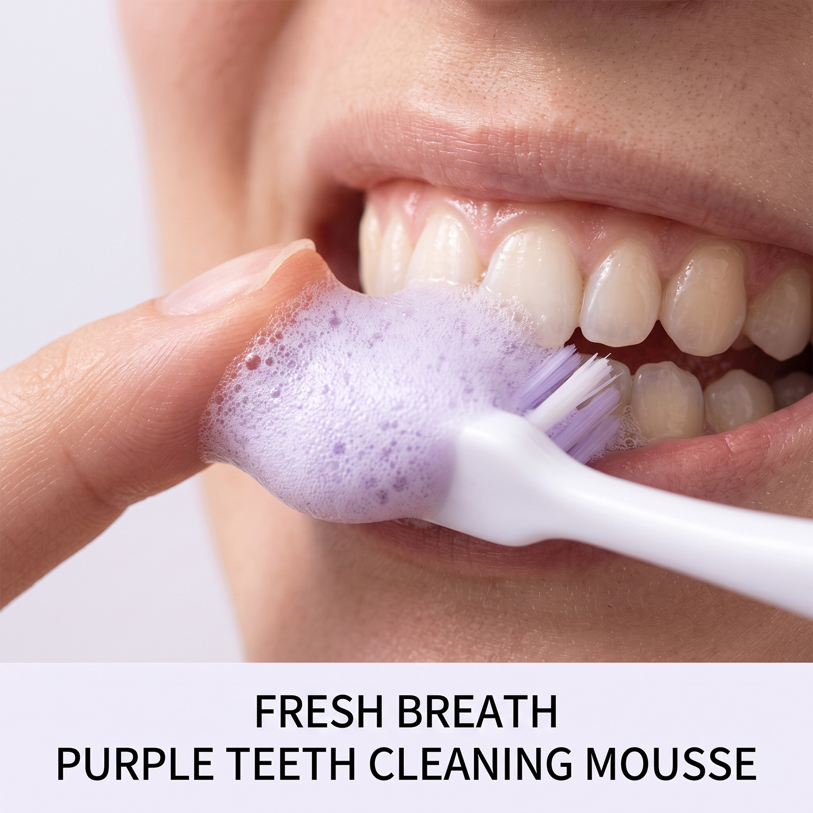Purple Toothpaste Mousse Foam  - Teeth Whitening Foam Toothpaste ulasan dan harga